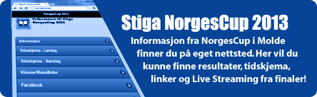 Informasjon Stiga NorgesCup 2013 Informasjonen