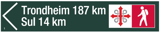 Ranheim kirke, ble sommeren 2014 merket i henhold til den nasjonale standarden. Det er derfor behov å videreføre denne merkingen det siste stykket inn til Trondheim og Nidarosdomen.