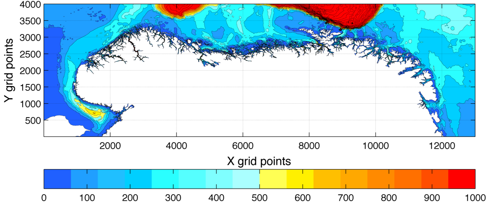 NorFjords160 Subdomener med 160 m oppløsning kjøres ved behov for delområdet av Norkyst800.