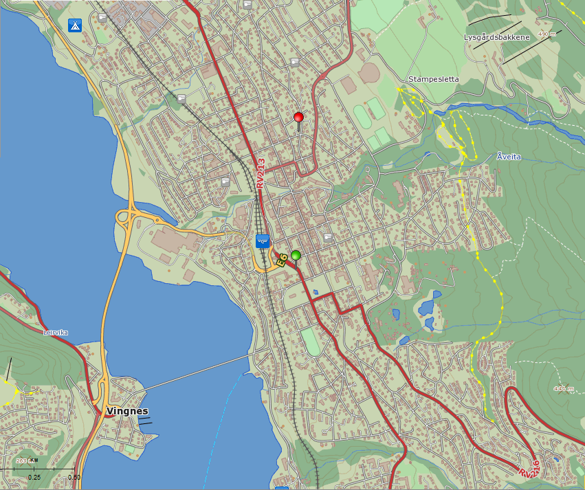 Lillehammer Målestasjoner for luftkvalitet Bankplassen (gatestasjon)