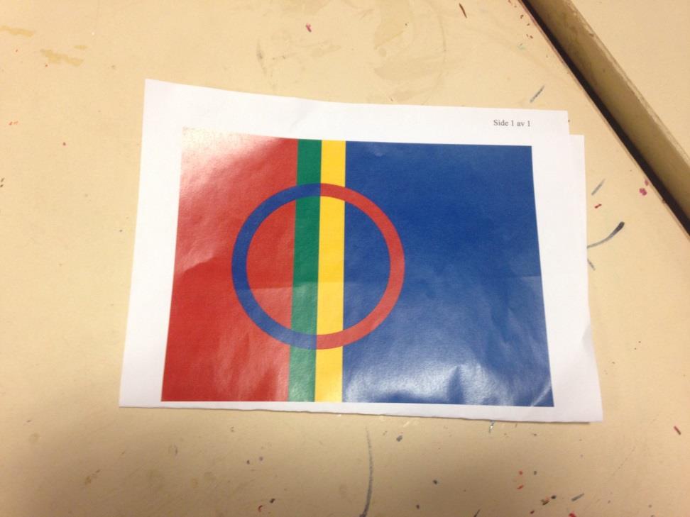 Det samiske flagget Sirkelen er et sol- og