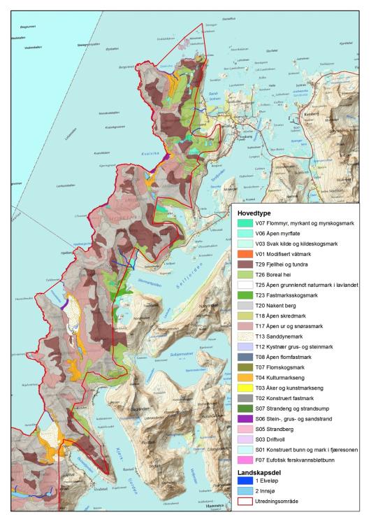 Løsmasser Lyserødt: mye berg Rødt: skredmateriale Lysegrønt: tykke morener Blått: marint sand mv Kilde: http://geo.ngu.