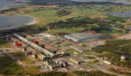 Alcoa i Norge Mosjøen aluminiumverk og anodefabrikk Mosjøen Metallkapasitet: 188.000 tonn pr.
