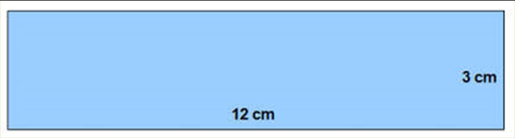 Eksempel 3 Omkretsen av trekanten til høyre er 7,6 cm + 4,2 cm + 9,8 cm = 21,6 cm. Eksempel 4 Omkretsen av rektangelet til høyre er 12 cm + 12 cm + 3 cm + 3 cm = 30 cm.