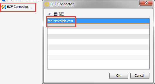 BCF server BCF 1.0 samtaler som vist over er kanskje ikke like effektivt, men disse kan også lastes opp til en BCF server via BIM collab.