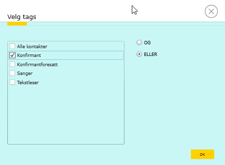 BRUK AV KONFIRMANTDATA Dersom det er satt opp konfirmantpåmelding via nettsidene til menigheten vil informasjonen om konfirmantene komme direkte inn i den/de gruppene som dere har valgt i oppsettet