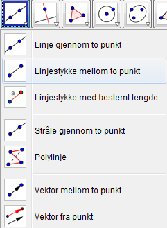 Viktige ikoner og funksjoner - Menylinja: De viktigste: Under Fil ligger alt som har med lagring, åpning og eksportering av dokumentet å gjøre.