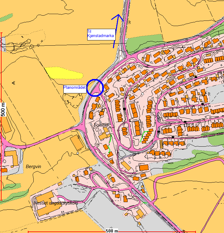 Innherred samkommune - Plan-, byggesak-, oppmåling- og miljøenheten Side 7 av 10 Levanger kommune har fått utarbeidet detaljregulering for kryss Gjemblevegen Sivs veg i Levanger kommune.