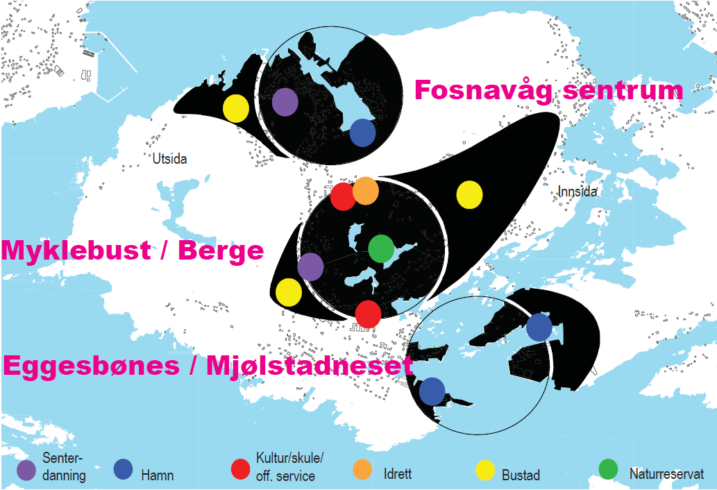 Planområde Modell utviklingsmønster for Bergsøy.