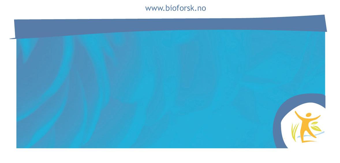 Bioforsk Rapport Bioforsk Report Vol. 6 Nr.