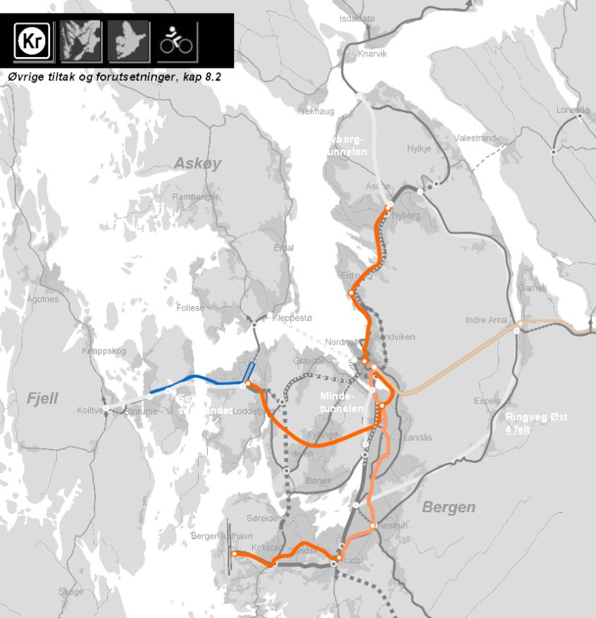 Fase 1 Oppsummering og anbefaling KVU Bybane - alle bydeler Sykkel - hovedruter Buss - framkommmelighetstiltak Bil -