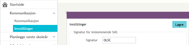 Brukersignaturer Brukersignaturer benyttes for å kunne motta meldinger fra f.eks foresatt. Dette kan være melding ved f.eks sykdom.