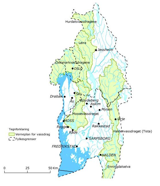 0 kw 100-1000 kw 1000-10 000 kw 6.1. Potensial i Østfold og Akershus Små vannkraftverk har blitt veldig aktuelt i løpet av de siste årene. Slike kraftverk utgjør en betydelig ressurs på landsbasis.
