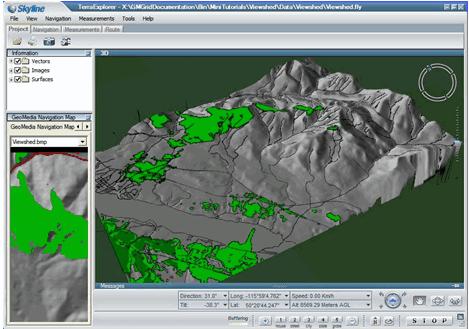 Utvidede analysefunksjoner i WinMap Rasteranalyse - Med GeoMedia Grid kan du utføre analyser av terreng-modeller og