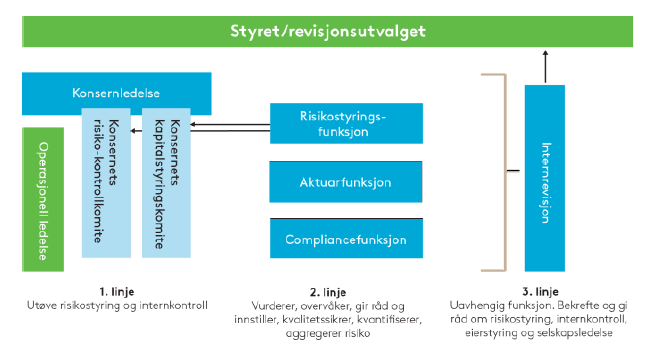 (solvens, likviditet og resultatvolatilitet), ledelses- og risikostyringskapasitet og operasjonell fleksibilitet.