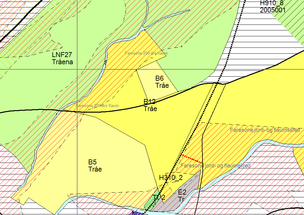 2.3 B12 Tråe Storleik Eksisterande planstatus og arealbruk Planlagt ny arealbruk Ca.