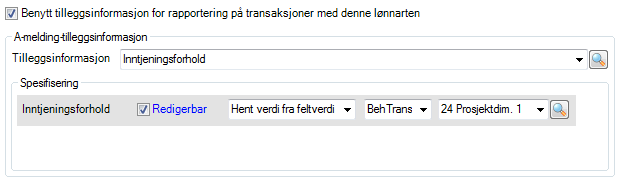 Ajourhold lønn- og trekkarter Nødvendig tilleggsinformasjon for lønns- og trekk-arter finner du under fanen A-melding Her angis transaksjoner på lønns- og trekkarten skal rapporteres på a-meldingen.