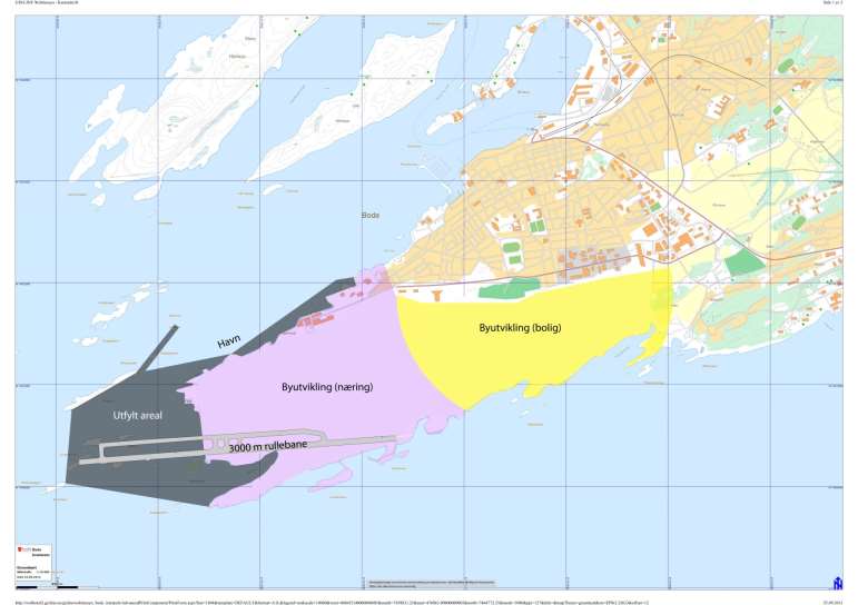 Tredeling mellom flyplass, næring og byutvikling