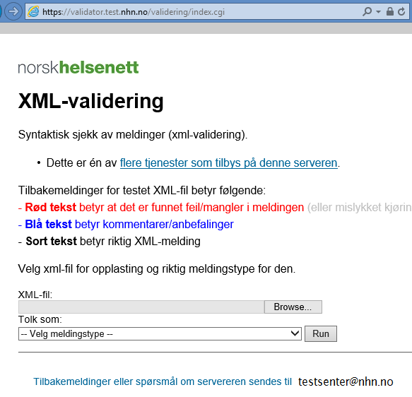 2 VALIDERE XML-FILER NHN forutsetter at validering av fagmelding/payload skal være utført uten feil før man sender meldinger inn til samsvarstest i NHN.