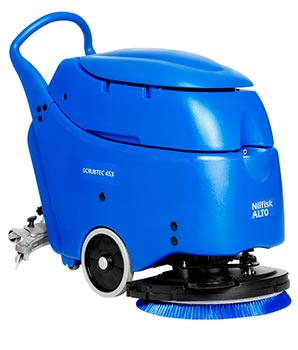 Høy effektivitet og enkel betjening til riktig pris PRODUCT FACTS SCRUBTEC 453 er designet for å vaske og tørke gulv uten problemer.
