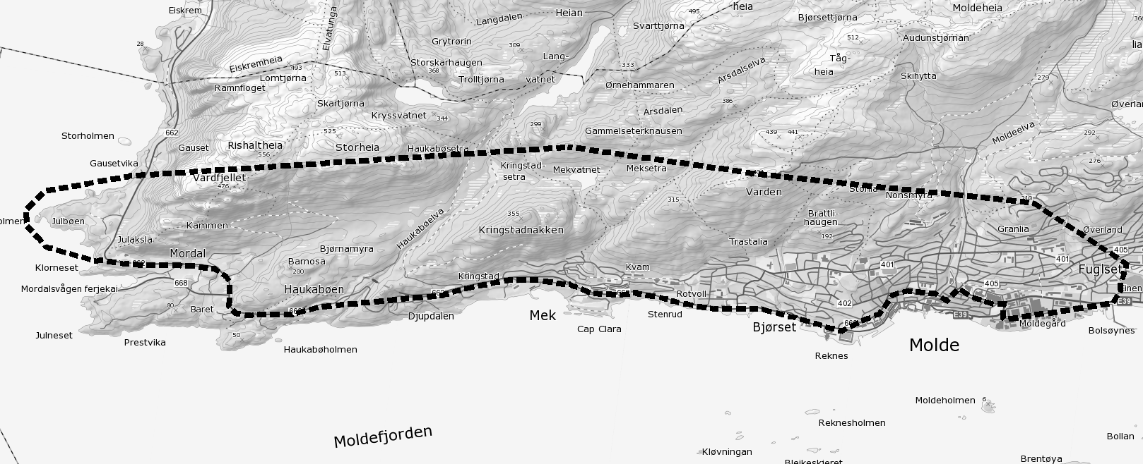 2 forlengelse av tunnelen fra Bolsønes og videre østover gjøres som en egen delutredning som behandles tidlig i planarbeidet.