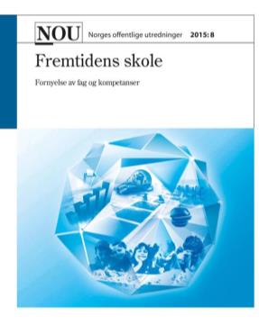 faget (musikk, samfunnsfag, norsk, RLE, kunst og handverk, ) Ludvigsen-utvalet Innføringen av regning som grunnleggende ferdighet, tydeliggjøringen av progresjonen i læreplanrevisjonene i 2013 og