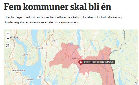 Større enn Mosseregionen! Hobøl: 5.400 Marker: 3.600 Spydeberg: 6.000 Askim: 15.500 Eidsberg: 11.500 «Ordførere, rådmenn og andre kommunale ledere i de fem kommunene har inngått en avtale.