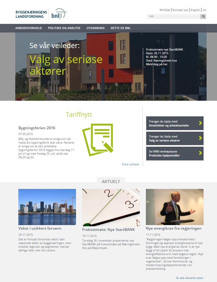 Dette er BNL Byggenæringens Landsforening (BNL) er en nærings- og arbeidsgiverpolitisk organisasjon for bedrifter i byggenæringen (BAE) BNL er en