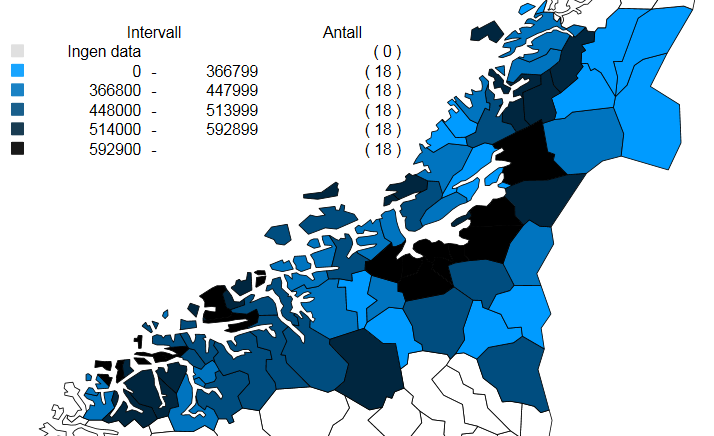 Byene har høy snittgjeld. Også kommuner i Nord-Trøndelag er i gjeldstoppen. Skattepliktig gjeld De aller fleste kommuner har mindre gjennomsnittlig gjeld enn nasjonalt snitt.