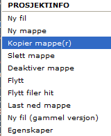 Du kan velge mellom fire mappetyper (Type) for å angi hvordan mappeinnholdet vises: Normal Mappen vises på vanlig måte i trestrukturen.
