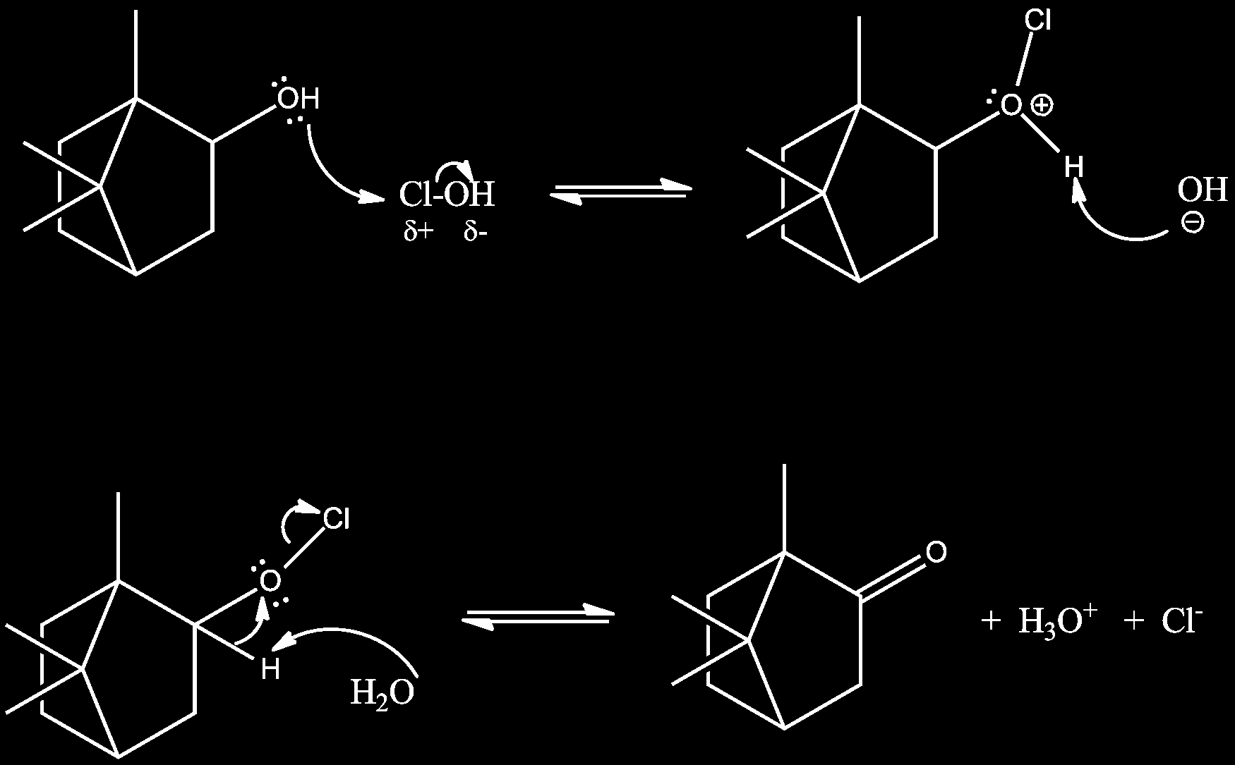 9.2.2 Totalreaksjon Figur 1 viser totalreaksjonen. Figur 1: Totalreaskjon 9.2.3 Reaksjonsmekanisme Figur 2 viser reaksjonsmekanismen [2].