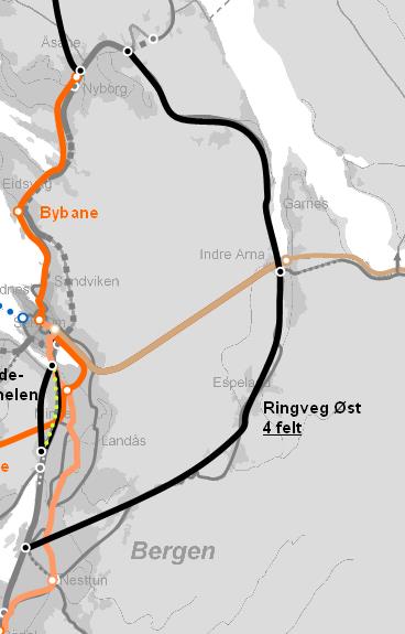 Sognefjorden Ringveg øst E39 ut av sentrum?