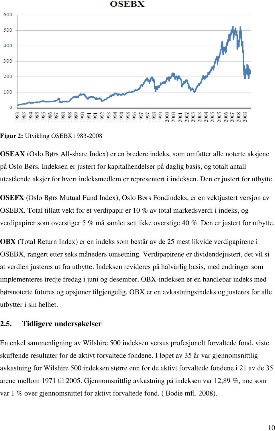 OSEFX (Oslo Børs Mutual Fund Index), Oslo Børs Fondindeks, er en vektjustert versjon av OSEBX.