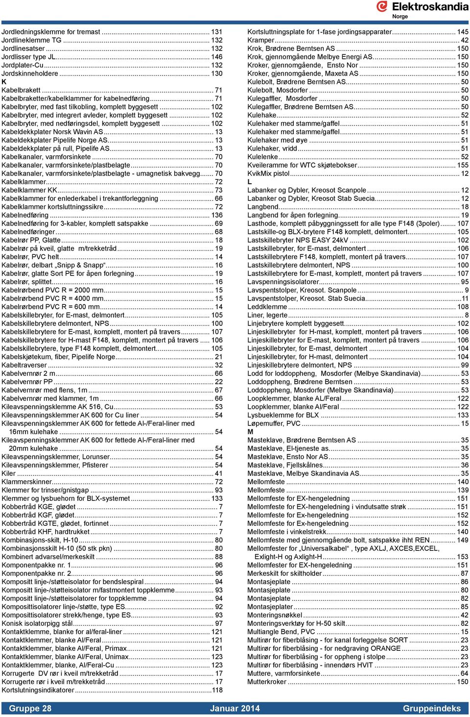 .. 102 Kabelbryter, med nedføringsdel, komplett byggesett... 102 Kabeldekkplater Norsk Wavin AS... 13 Kabeldekkplater Pipelife Norge AS... 13 Kabeldekkplater på rull, Pipelife AS.