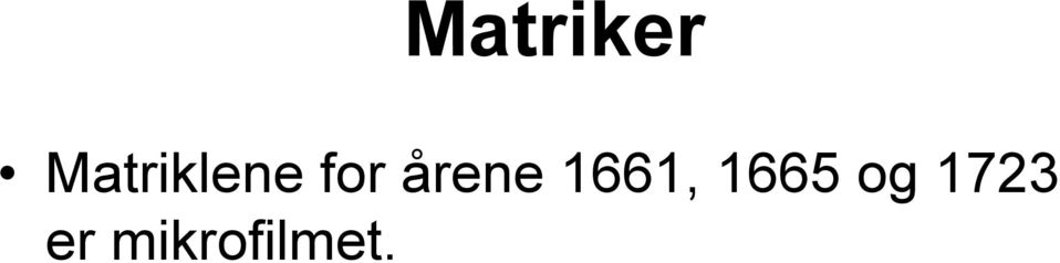 årene 1661,