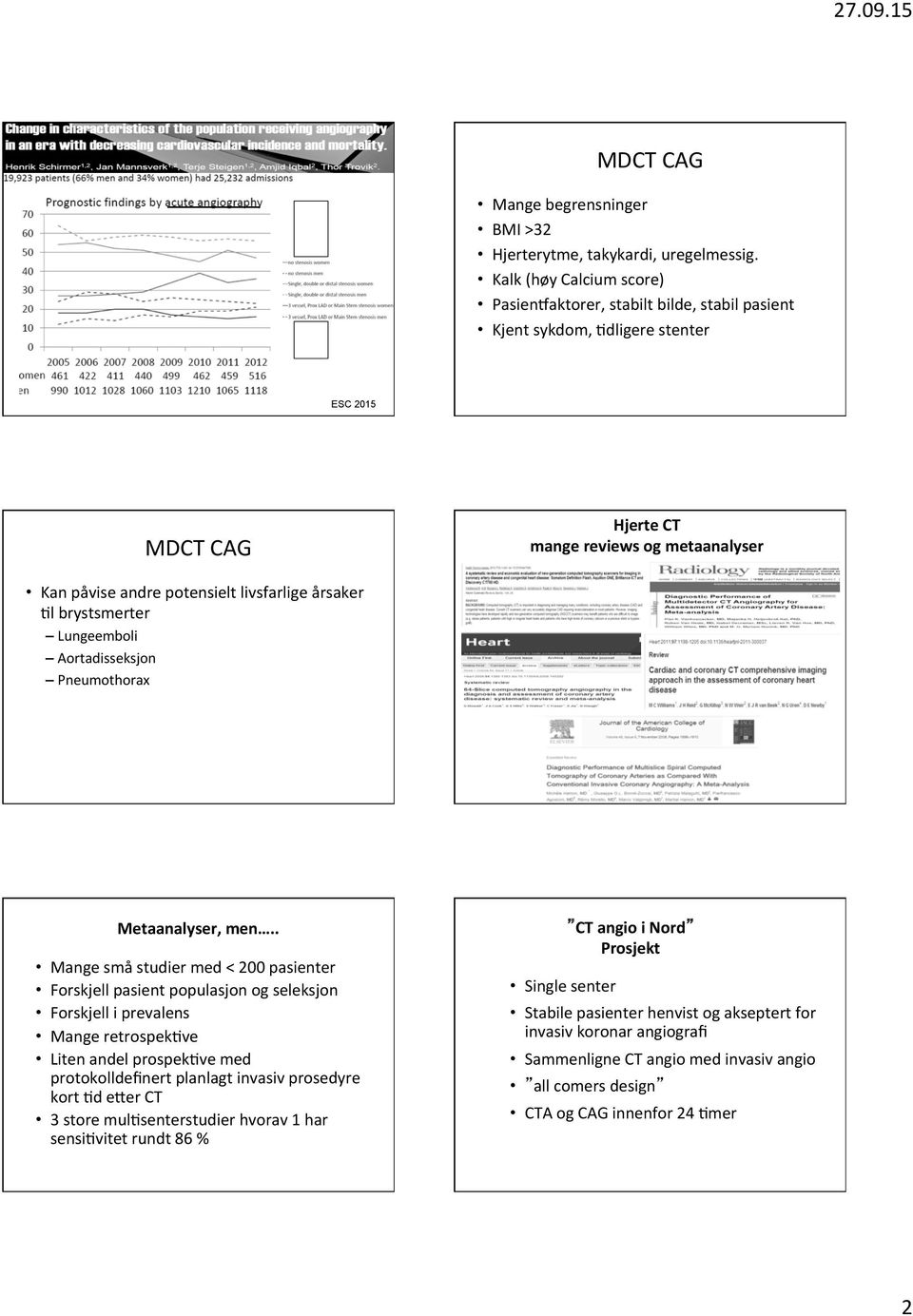 \l brystsmerter Lungeemboli Aortadisseksjon Pneumothorax Metaanalyser, men.