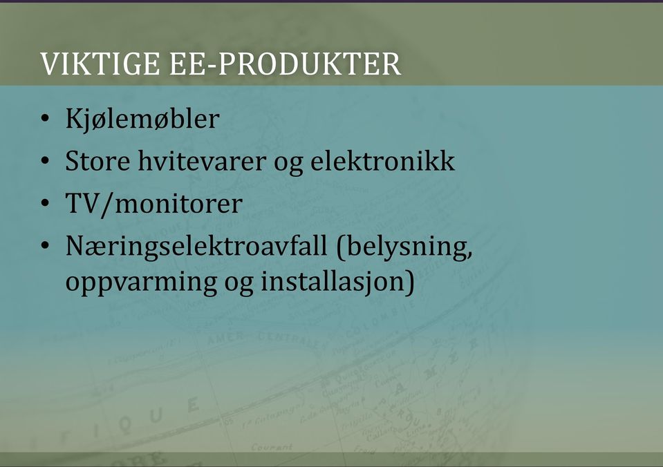 TV/monitorer Næringselektroavfall