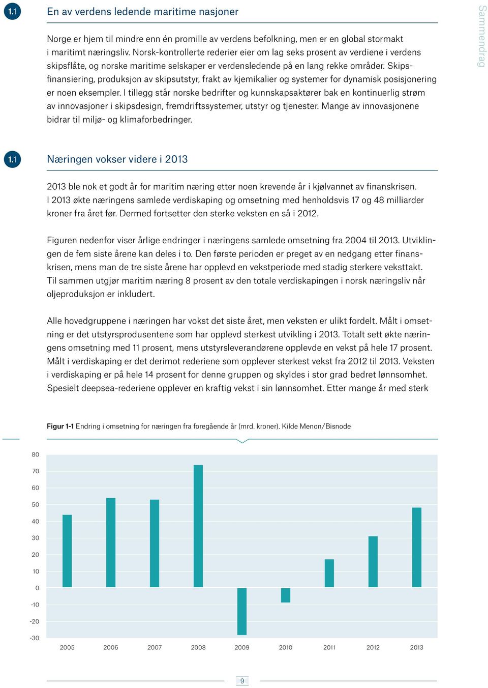 Skipsfinansiering, produksjon av skipsutstyr, frakt av kjemikalier og systemer for dynamisk posisjonering er noen eksempler.