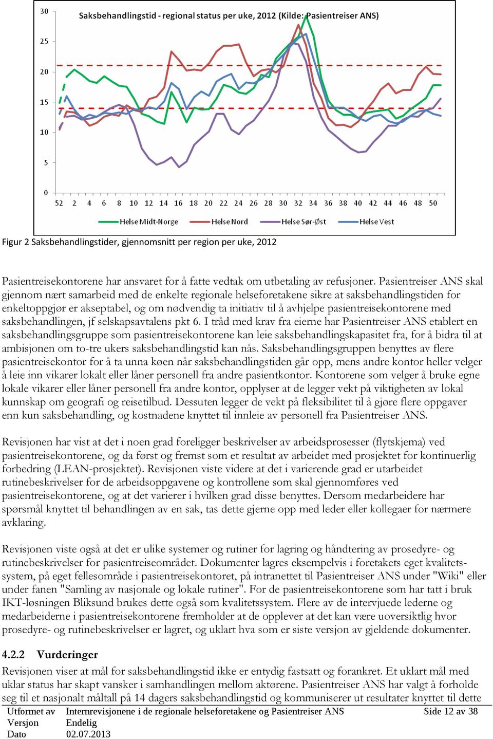 pasientreisekontorene med saksbehandlingen, jf selskapsavtalens pkt 6.