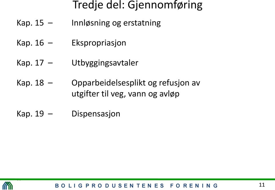 Ekspropriasjon Utbyggingsavtaler Opparbeidelsesplikt og refusjon