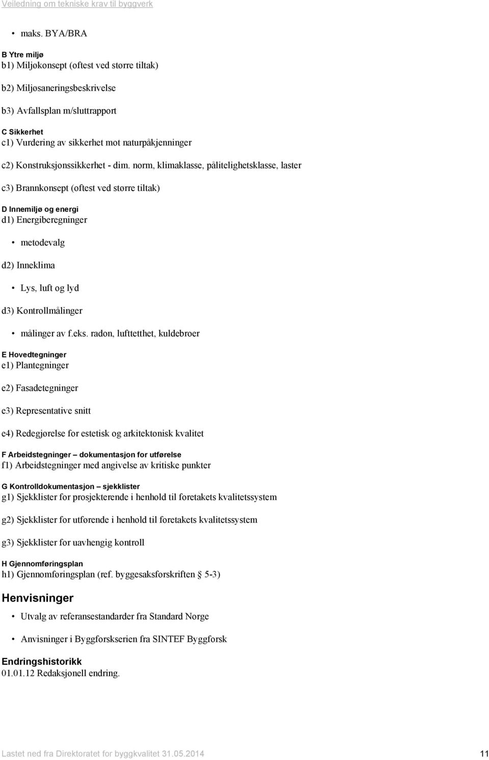 norm, klimaklasse, pålitelighetsklasse, laster c3) Brannkonsept (oftest ved større tiltak) D Innemiljø og energi d1) Energiberegninger metodevalg d2) Inneklima Lys, luft og lyd d3) Kontrollmålinger