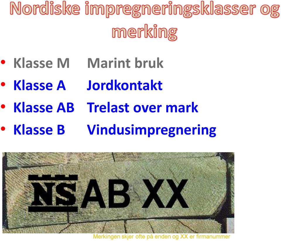 mark Klasse B Vindusimpregnering