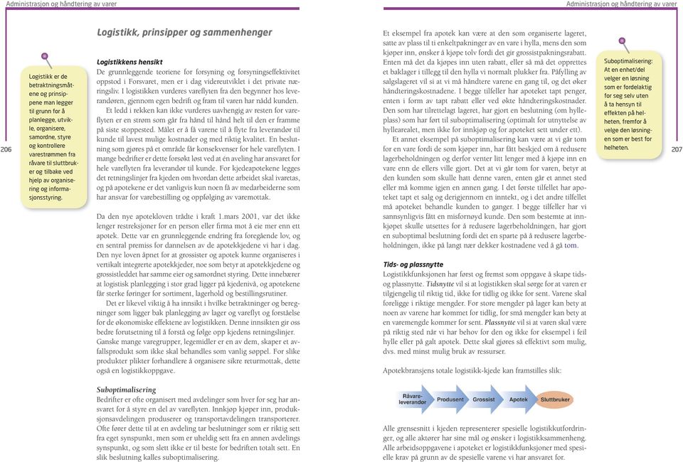 Logistikk, prinsipper og sammenhenger Logistikkens hensikt De grunnleggende teoriene for forsyning og forsyningseffektivitet oppstod i Forsvaret, men er i dag videreutviklet i det private næringsliv.