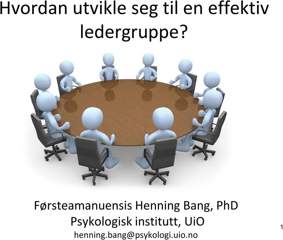 Førsteamanuensis Henning Bang, PhD