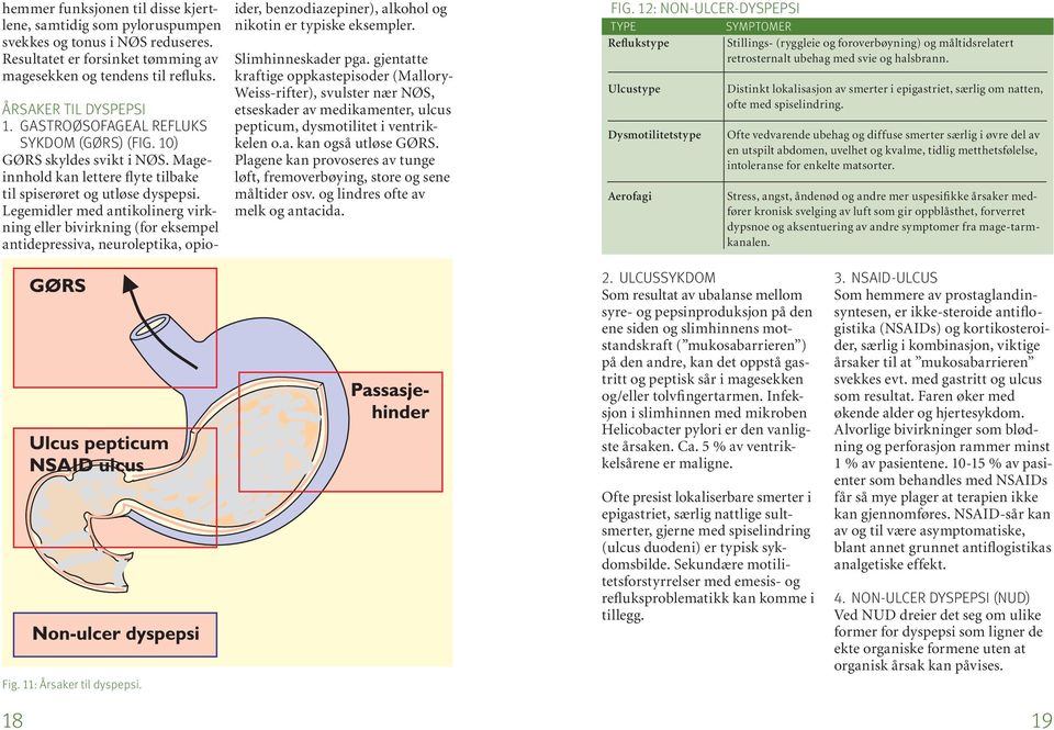 Legemidler med antikolinerg virkning eller bivirkning (for eksempel antidepressiva, neuroleptika, opioider, benzodiazepiner), alkohol og nikotin er typiske eksempler. Slimhinneskader pga.