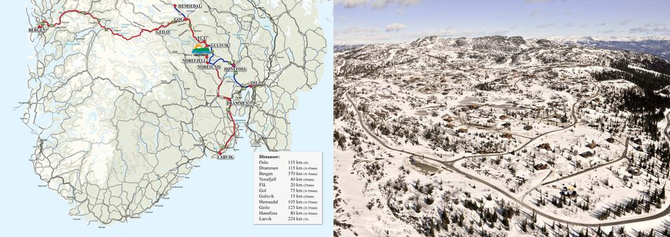 Rødberg su s Te NORESUND ng HØNEFOSS n le da Stord Eidsvoll NOREFJELL Krøderen Jessheim E16 Tyrifjorden 35 Rjukan Vikersund Sandvika Blefjell 35 Hokksund Asker 283 Haugesund Kongsberg OSLO E18 Røyken