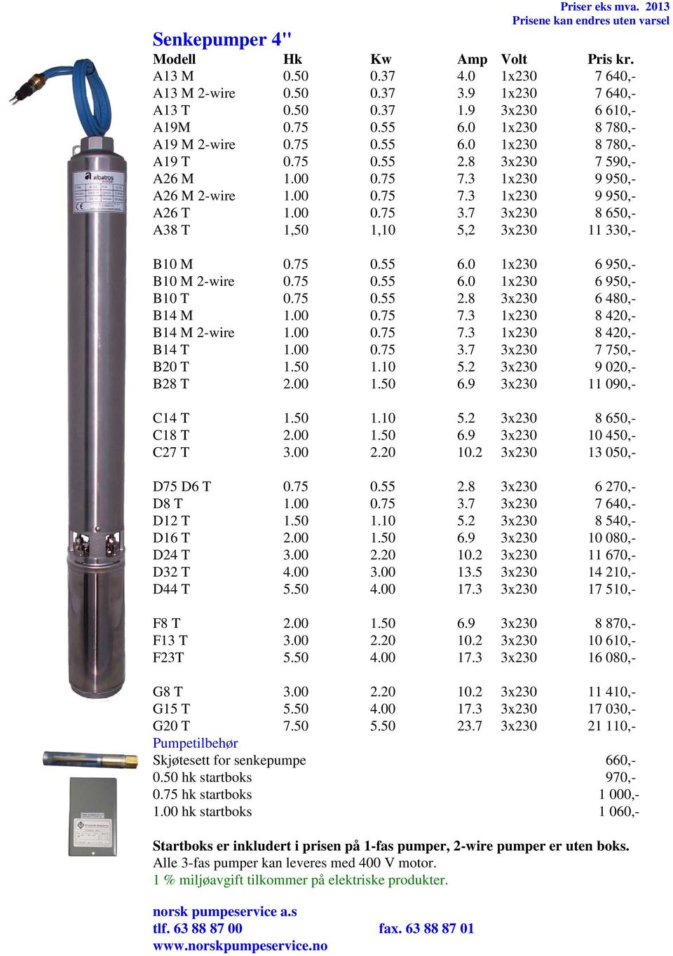 00 0.75 3.7 3x230 8 650,- A38 T 1,50 1,10 5,2 3x230 11 330,- B10 M 0.75 0.55 6.0 1x230 6 950,- B10 M 2-wire 0.75 0.55 6.0 1x230 6 950,- B10 T 0.75 0.55 2.8 3x230 6 480,- B14 M 1.00 0.75 7.