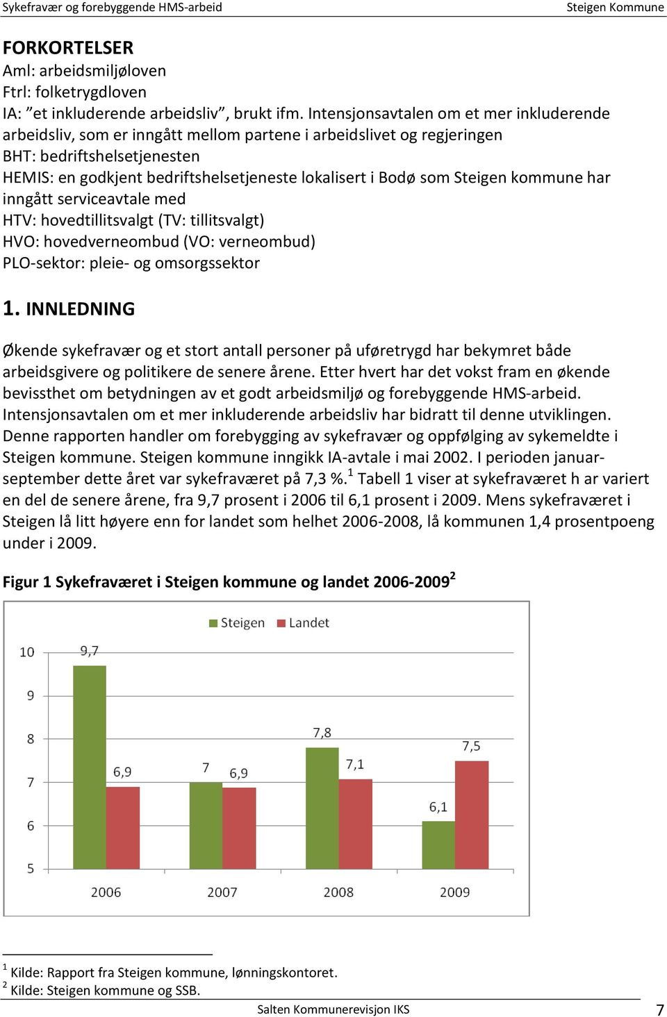 som Steigen kommune har inngått serviceavtale med HTV: hovedtillitsvalgt (TV: tillitsvalgt) HVO: hovedverneombud (VO: verneombud) PLO-sektor: pleie- og omsorgssektor 1.