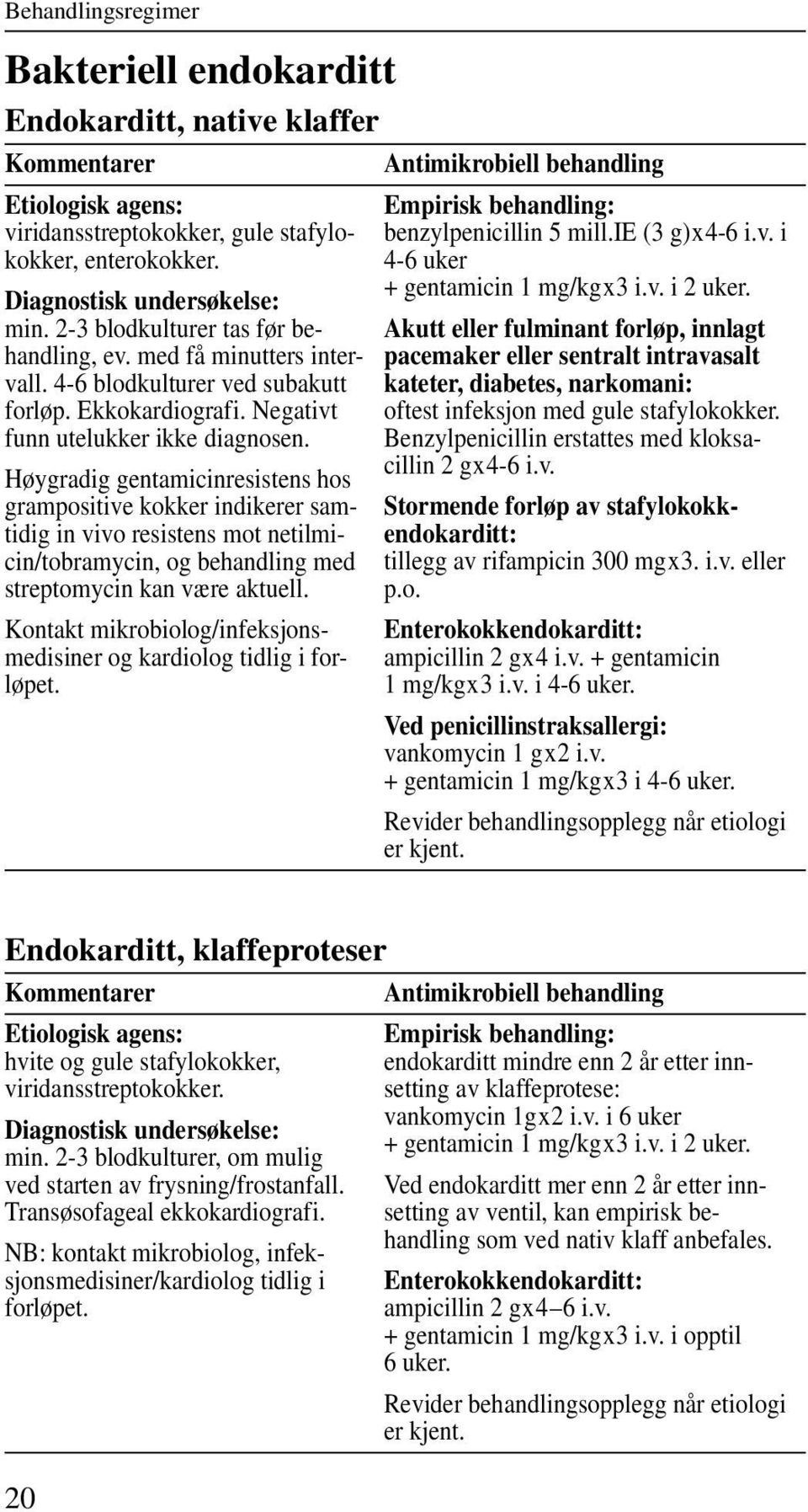 Høygradig gentamicinresistens hos grampositive kokker indikerer samtidig in vivo resistens mot netilmicin/tobramycin, og behandling med streptomycin kan være aktuell.