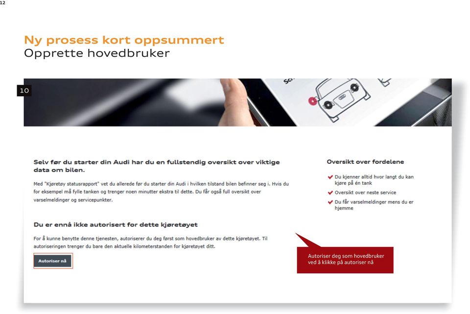 hovedbruker 10 Autoriser